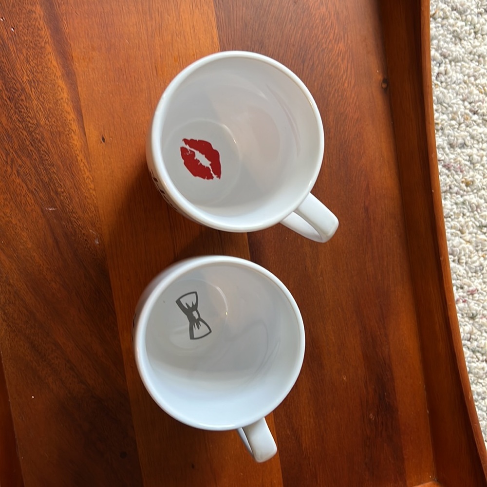 Mr and Mrs white mug set. New without tags, dishwasher safe - Picture 3 of 6